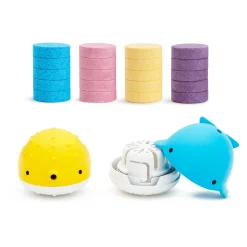 Jouets De Bain*Munchkin 20 pastilles pour colorer le bain + 2 jouets de bain de
