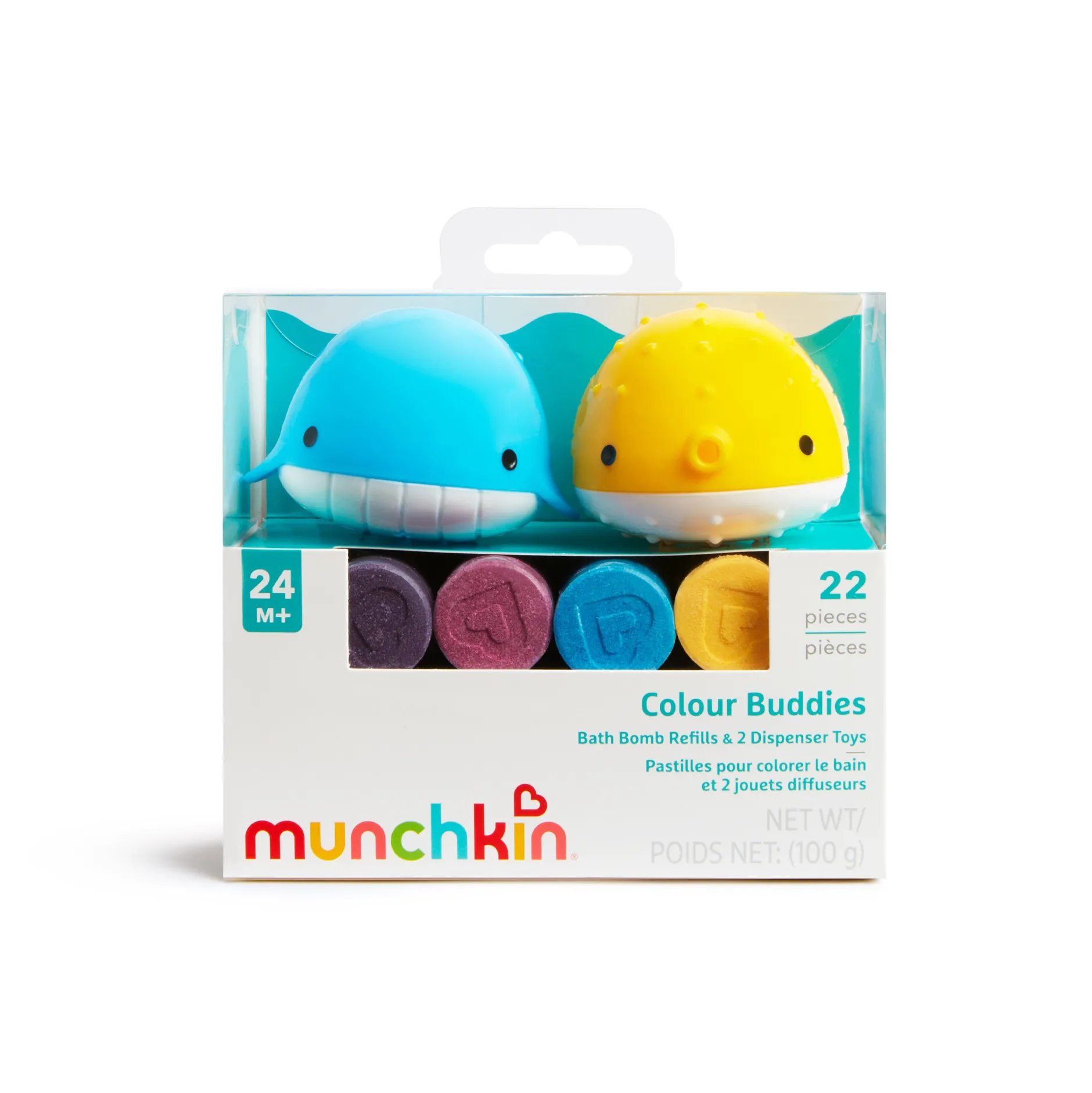 Jouets De Bain*Munchkin 20 pastilles pour colorer le bain + 2 jouets de bain de