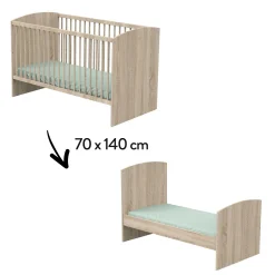 Lits 70X140 Évolutifs*Sauthon Baby's Sweet Home Access Lit évolutif 70 x 140 cm de Bois