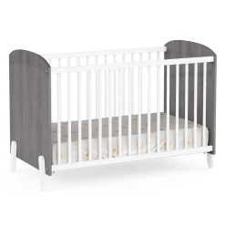 Lits 60X120 Non Évolutifs*CBA Meubles Aldina Lit Bébé 60 x 120 cm de Hudson - Blanc