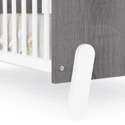 Lits 60X120 Non Évolutifs*CBA Meubles Aldina Lit Bébé 60 x 120 cm de Hudson - Blanc