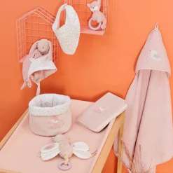 Sorties De Bain*Nattou Alice & Pomme Cape de Bain et Gant 75 x 75 cm de