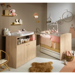 Commodes*Sauthon Baby's Sweet Home Alice Commode de Chêne suave