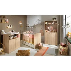 Commodes*Sauthon Baby's Sweet Home Alice Commode de Chêne suave