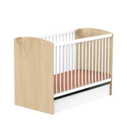 Lits 60X120 Non Évolutifs*Sauthon Baby's Sweet Home Alice Lit bébé 60 x 120 cm de Blanc et bois