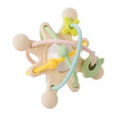 Autres Jouets D'Éveil|Anneaux De Dentition*Nattou Anneau de dentition avec hochet Galaxy Silicone de Pastel