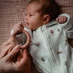 Anneaux De Dentition*Jollein Anneau de dentition doudou Mousseline de Rose