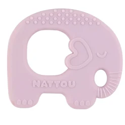 Anneaux De Dentition*Nattou Anneau de Dentition en silicone de Elephant Lilas