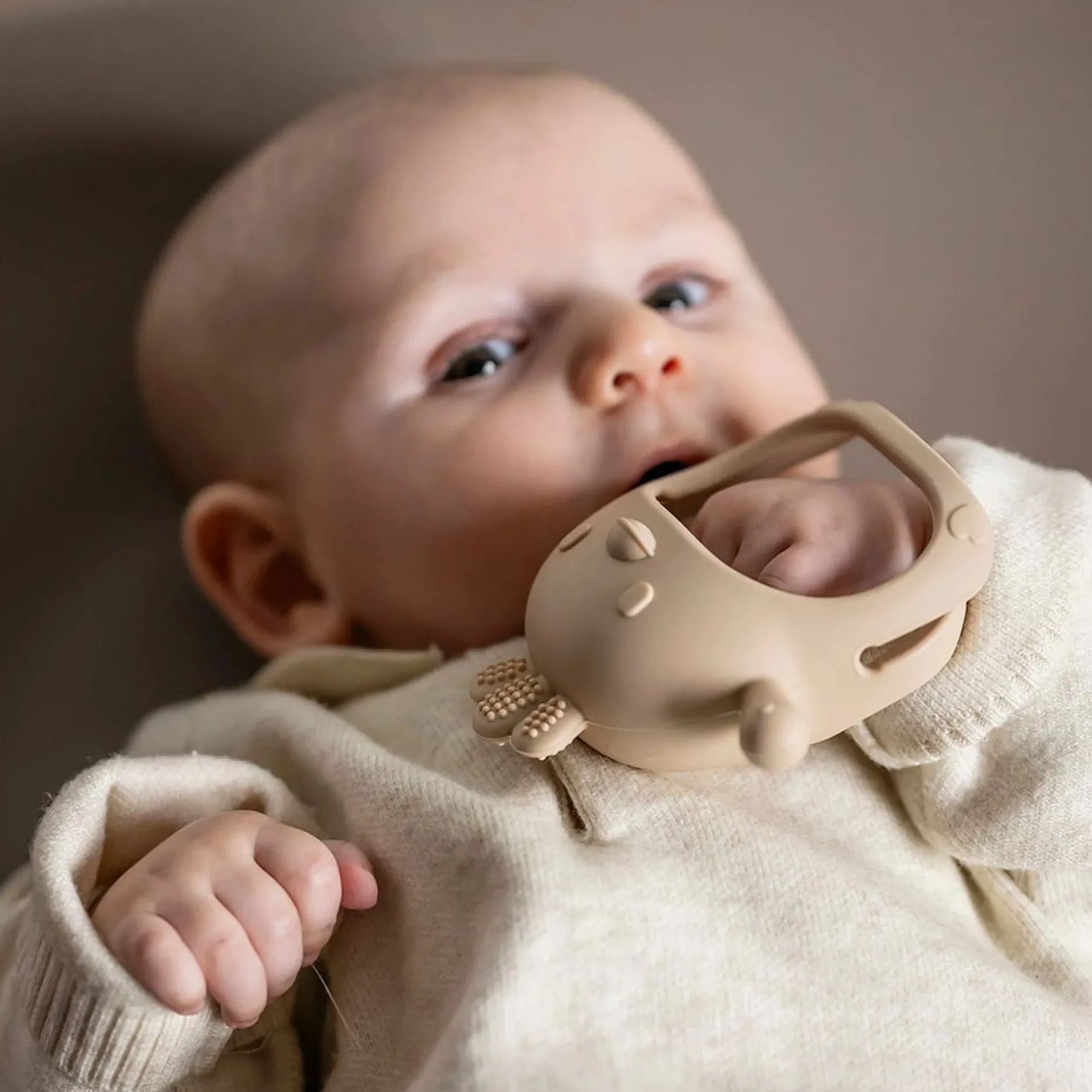 Anneaux De Dentition*Nattou Anneau de dentition moufle en silicone de Vieux rose