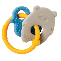 Brosses À Dents|Hochets*Nattou Anneau de dentition silicone de Ocre Ours et Canard