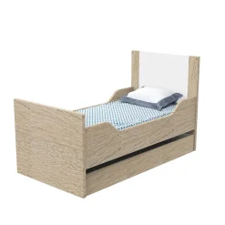 Lits 70X140 Évolutifs*Sauthon Baby's Sweet Home Antonin Lit évolutif 70 x 140 cm de Bois / Blanc
