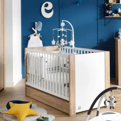Lits 70X140 Évolutifs*Sauthon Baby's Sweet Home Antonin Lit évolutif 70 x 140 cm de Bois / Blanc