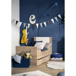 Lits 70X140 Évolutifs*Sauthon Baby's Sweet Home Antonin Lit évolutif 70 x 140 cm de Bois / Blanc