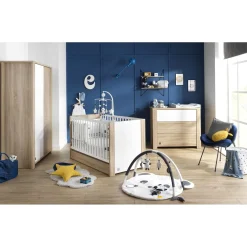 Lits 70X140 Évolutifs*Sauthon Baby's Sweet Home Antonin Lit évolutif 70 x 140 cm de Bois / Blanc