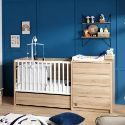 Tiroirs De Lit*Sauthon Baby's Sweet Home Antonin Tiroir de lit sur roulettes de Bois