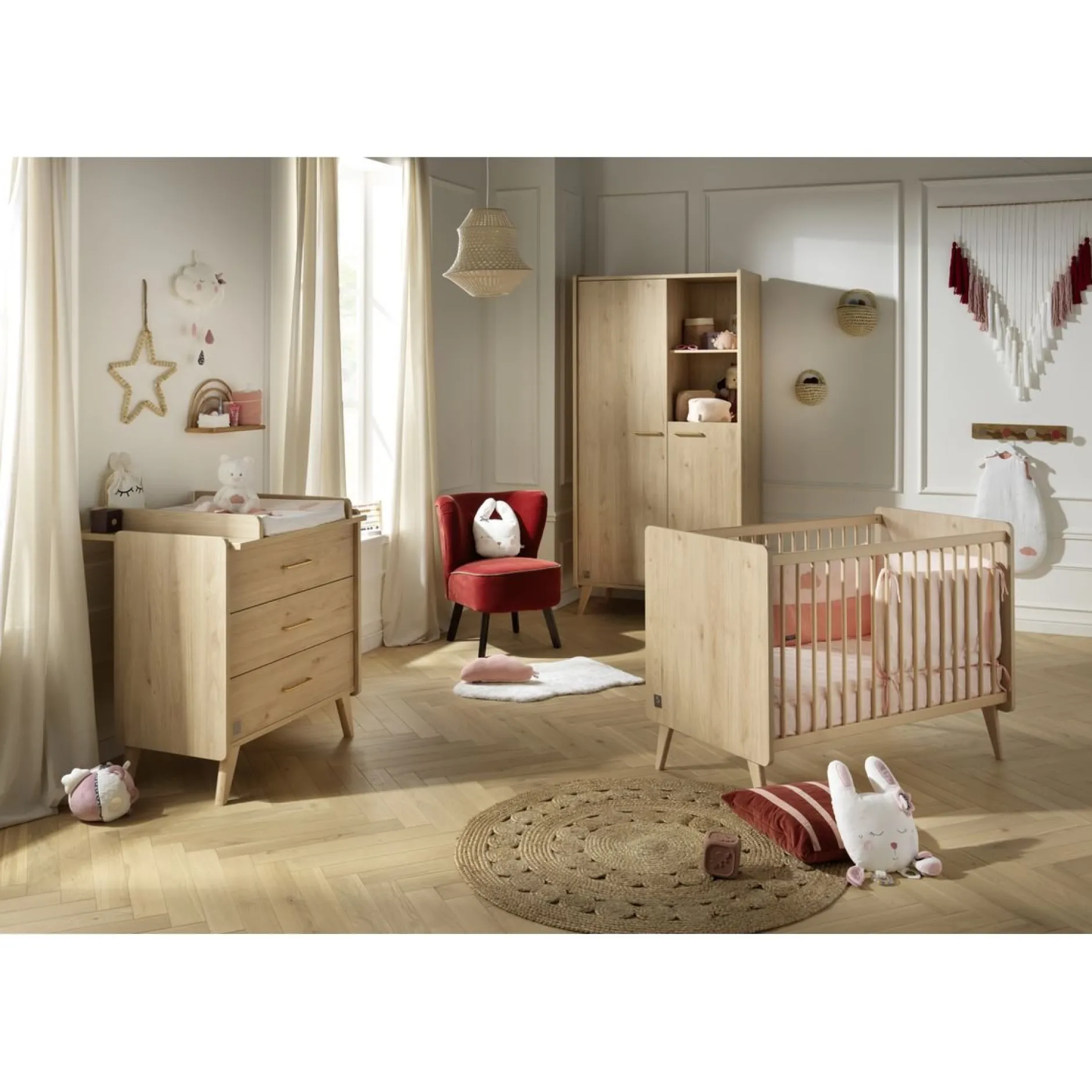 Armoires 2 Portes*Sauthon Baby's Sweet Home Arty armoire 2 portes de Chêne suave