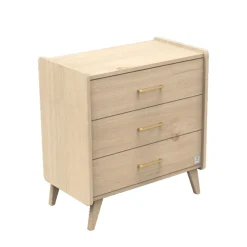 Commodes*Sauthon Baby's Sweet Home Arty commode 3 tiroirs de Chêne suave