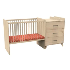 Ensembles Évolutifs*Sauthon Baby's Sweet Home Arty lit combiné évolutif 60 x 120 cm de Chêne suave