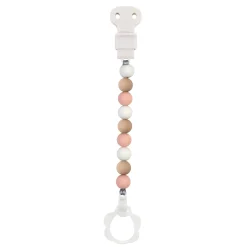 Attaches Sucettes*Nattou Attache sucette de rose/beige/blanc