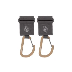 Tout Pour Vos Balades|Accessoires Poussettes*Lässig Attaches poussette avec mousqueton (lot de 2) de Anthracite