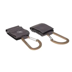 Tout Pour Vos Balades|Accessoires Poussettes*Lässig Attaches poussette avec mousqueton (lot de 2) de Anthracite