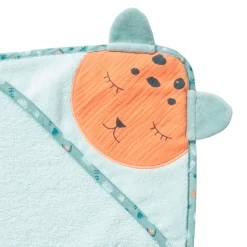 Sorties De Bain*Petit à petit Au cœur de la jungle Cape de bain en éponge 75 x 75 cm de Green Morning