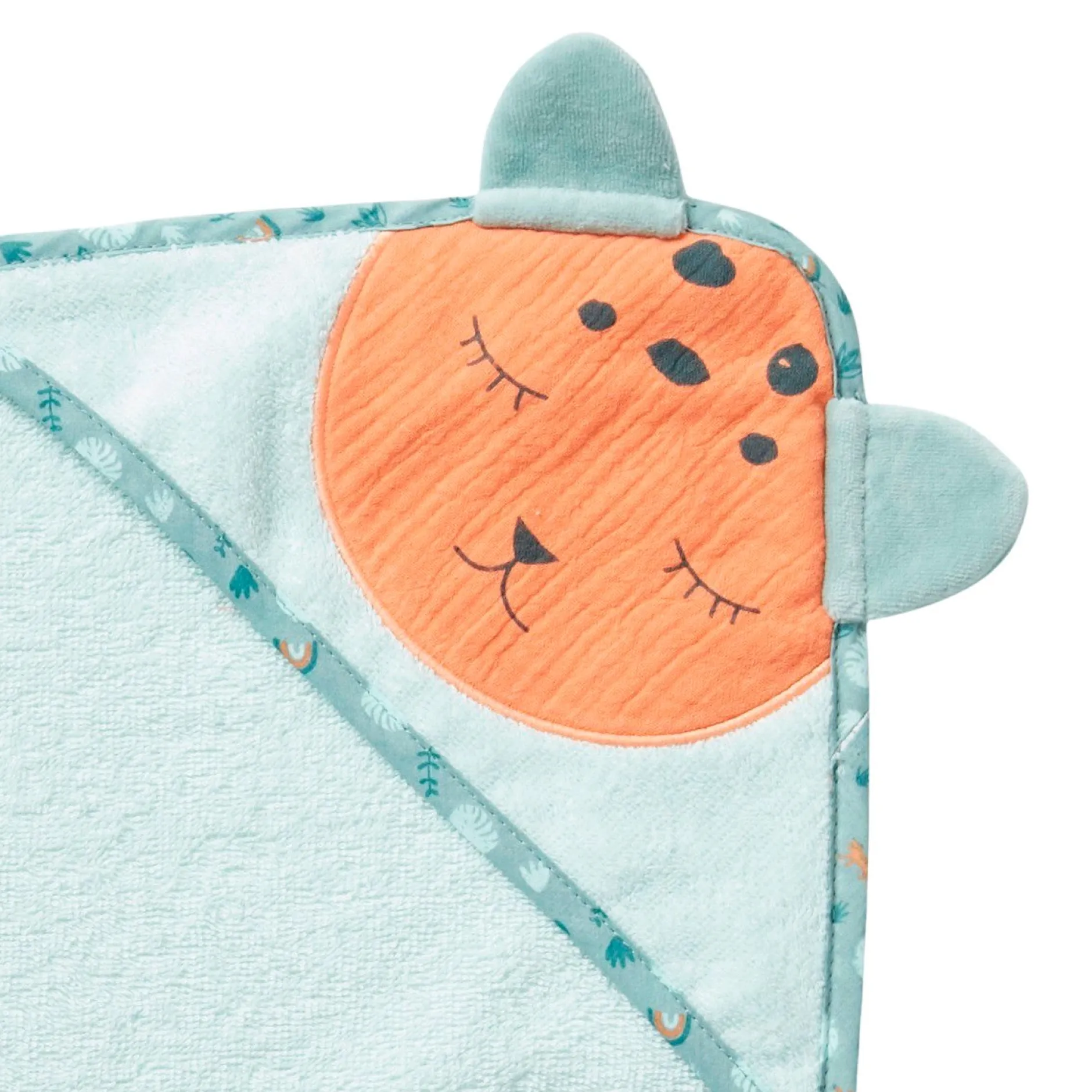 Sorties De Bain*Petit à petit Au cœur de la jungle Cape de bain en éponge 75 x 75 cm de Green Morning