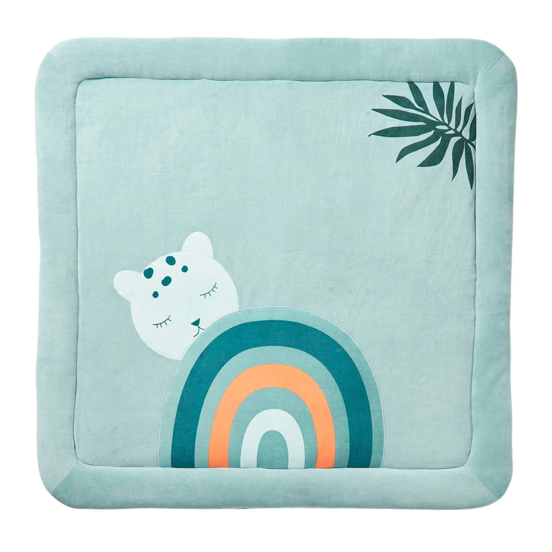 Tapis D'Éveil*Petit à petit Au cœur de la jungle Tapis de parc en velours de Green Nil