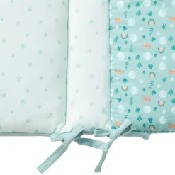 Tours De Lit*Petit à petit Au cœur de la jungle Tour de lit en velours de Eucalyptus