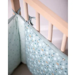 Tours De Lit*Petit à petit Au cœur de la jungle Tour de lit en velours de Eucalyptus