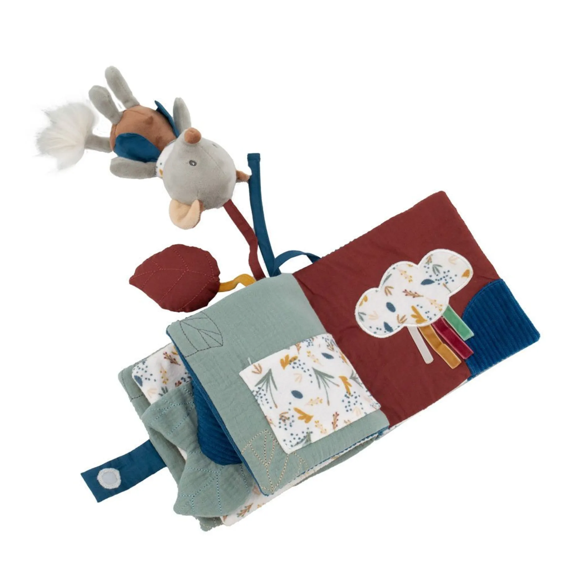 Livres*Domiva Au fil de l'eau Livre d'activités en tissu de Indigo