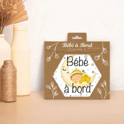 Signalisation|Tout Pour Vos Trajets*Irréversible Autocollant bébé à bord de Clair de lune