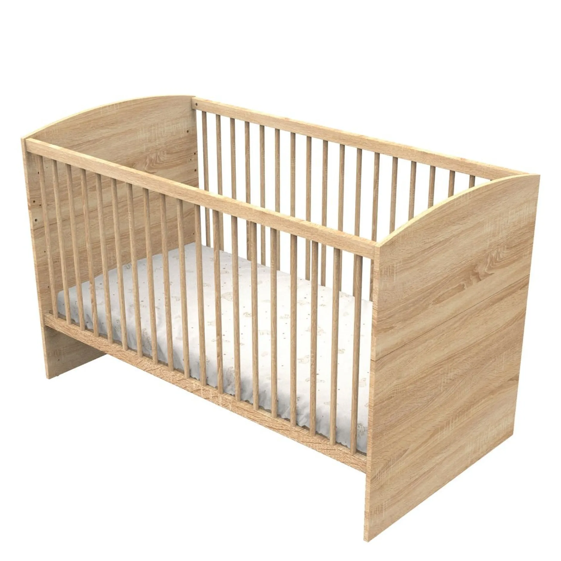 Lits 70X140 Évolutifs*Sauthon Baby's Sweet Home Azur Lit évolutif 70 x 140 cm de Chêne doré