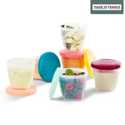 Pots*Babymoov Babybols Kit L Pots de Conservation Hermétiques 6x250 ml de