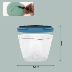 Pots*Babymoov Babybols Kit M Pots de Conservation Hermétiques 6x180 ml de