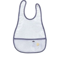 Bavoirs*Sauthon Baby's Sweet Home Babyfan bavoir plastifié de Gris