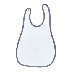 Bavoirs*Sauthon Baby's Sweet Home Babyfan bavoir plastifié de Gris