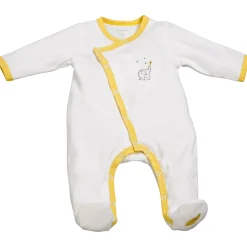 Pyjamas|Pyjamas*Sauthon Baby's Sweet Home Babyfan pyjama en velours de Jaune