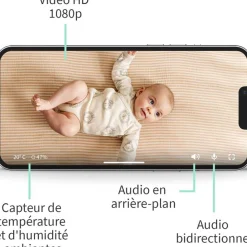Babyphones*Owlet Babyphone Cam 2 de Blanc