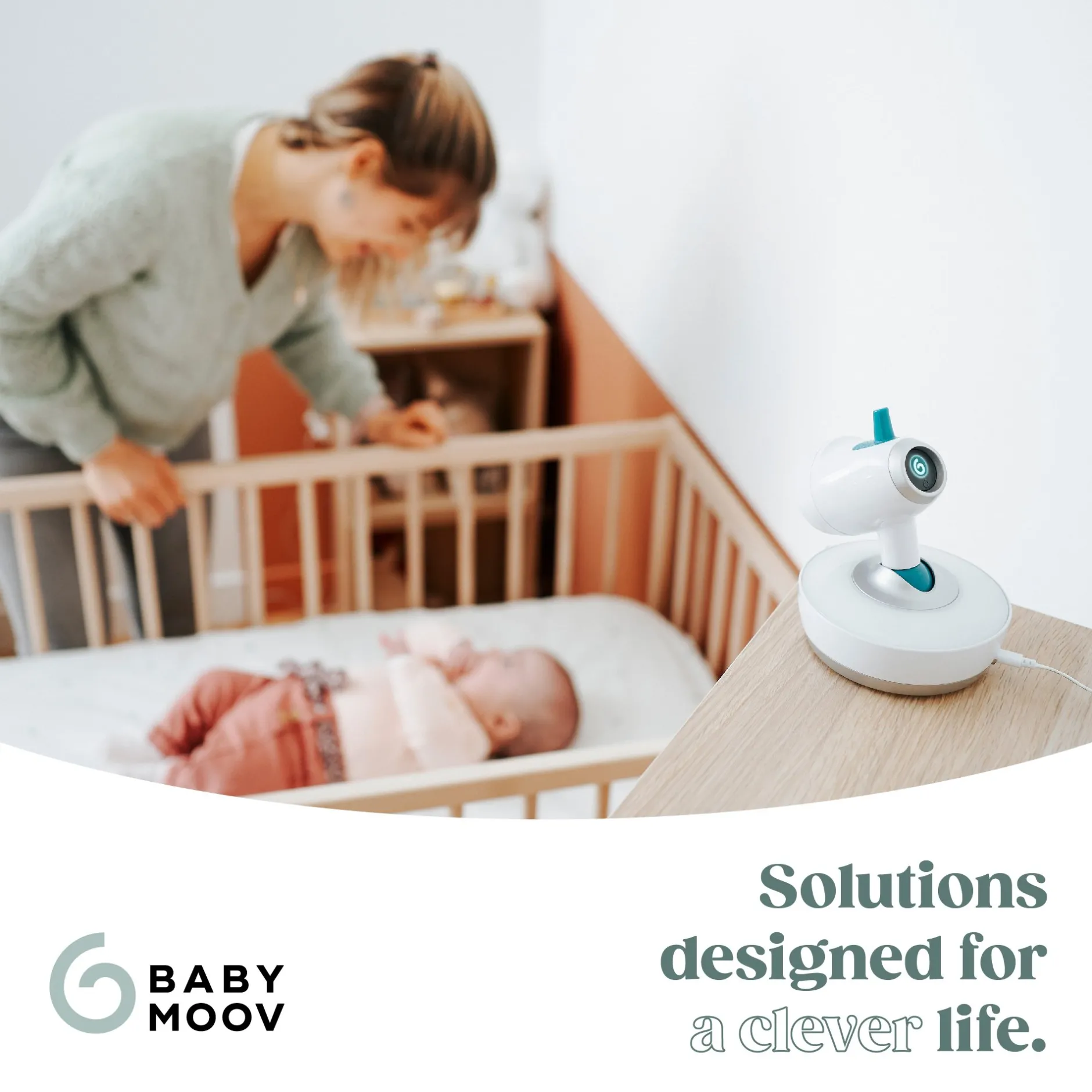 Babyphones*Babymoov Babyphone vidéo motorisé 360° YOO Moov de