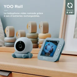 Babyphones*Babymoov Babyphone Vidéo sans fil YOO Roll de