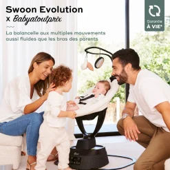 Balancelles*Babymoov Balancelle Swoon Evolution de Curl white x Babyatoutprix