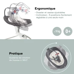 Balancelles*Babymoov Balancelle Swoon Motion 360° de Zinc