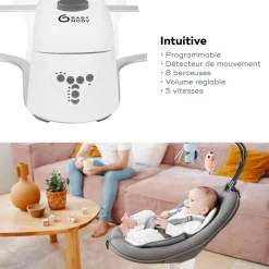 Balancelles*Babymoov Balancelle Swoon Motion 360° de Zinc