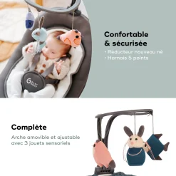 Balancelles*Babymoov Balancelle Swoon Motion 360° de Zinc