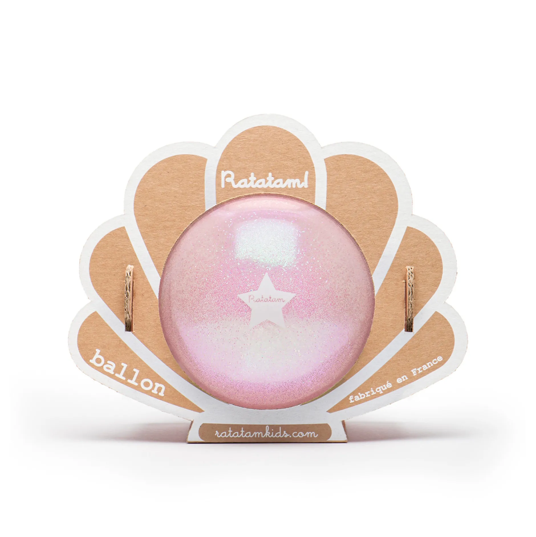 Balles & Ballons*Ratatam Ballon Coquillage 10 cm de Rose