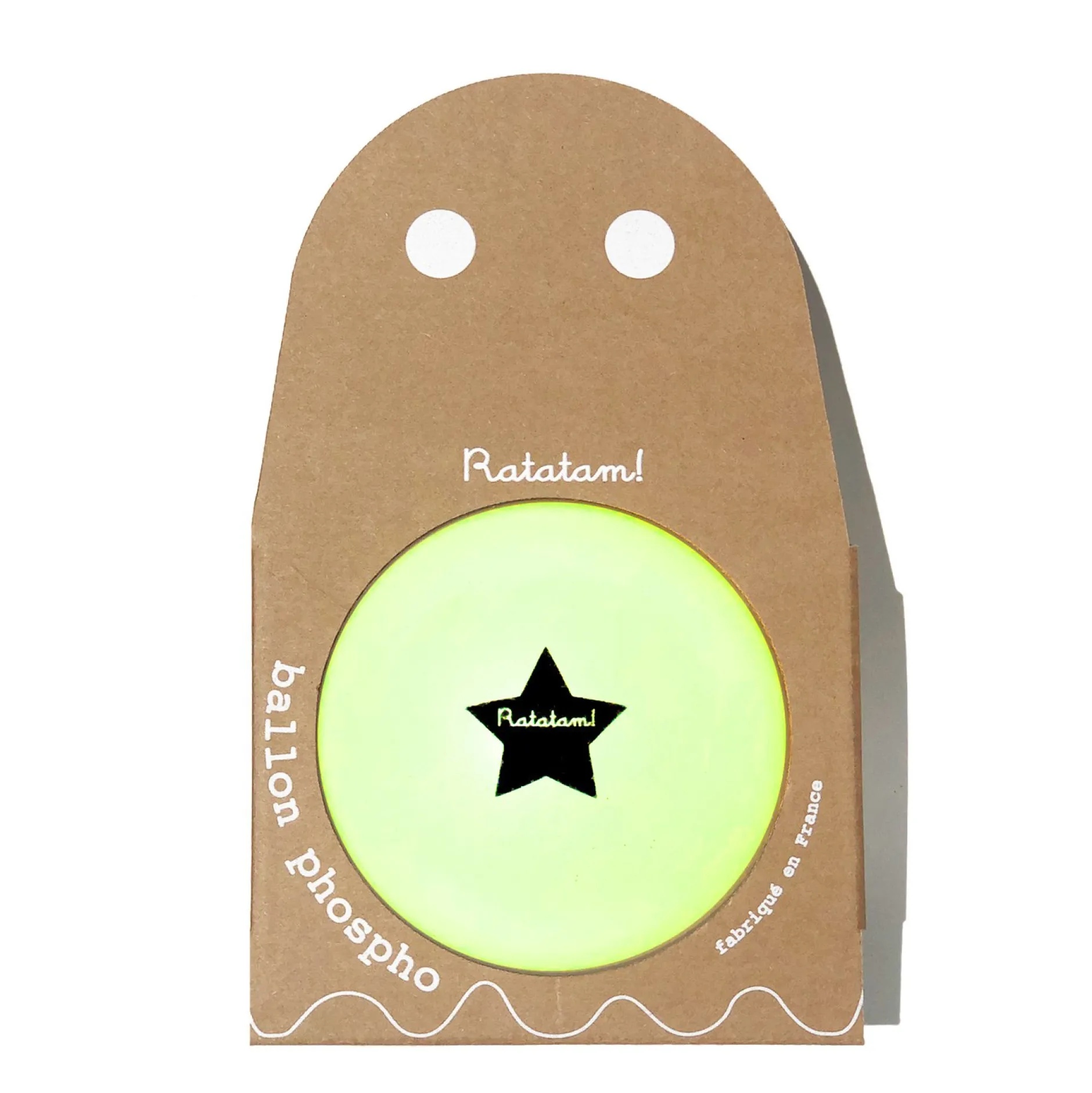 Balles & Ballons*Ratatam Ballon Fantome Phosphorescent 15 cm de Jaune