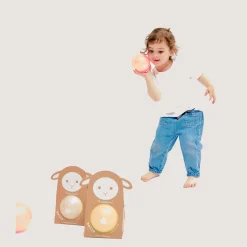 Balles & Ballons*Ratatam Ballon Mouton Pailleté 10 cm de Argent