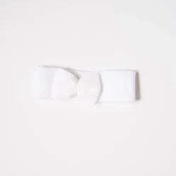 Chapeaux, Bonnets, Écharpes*La Manufacture de Layette Bandeau avec noeud de Blanc