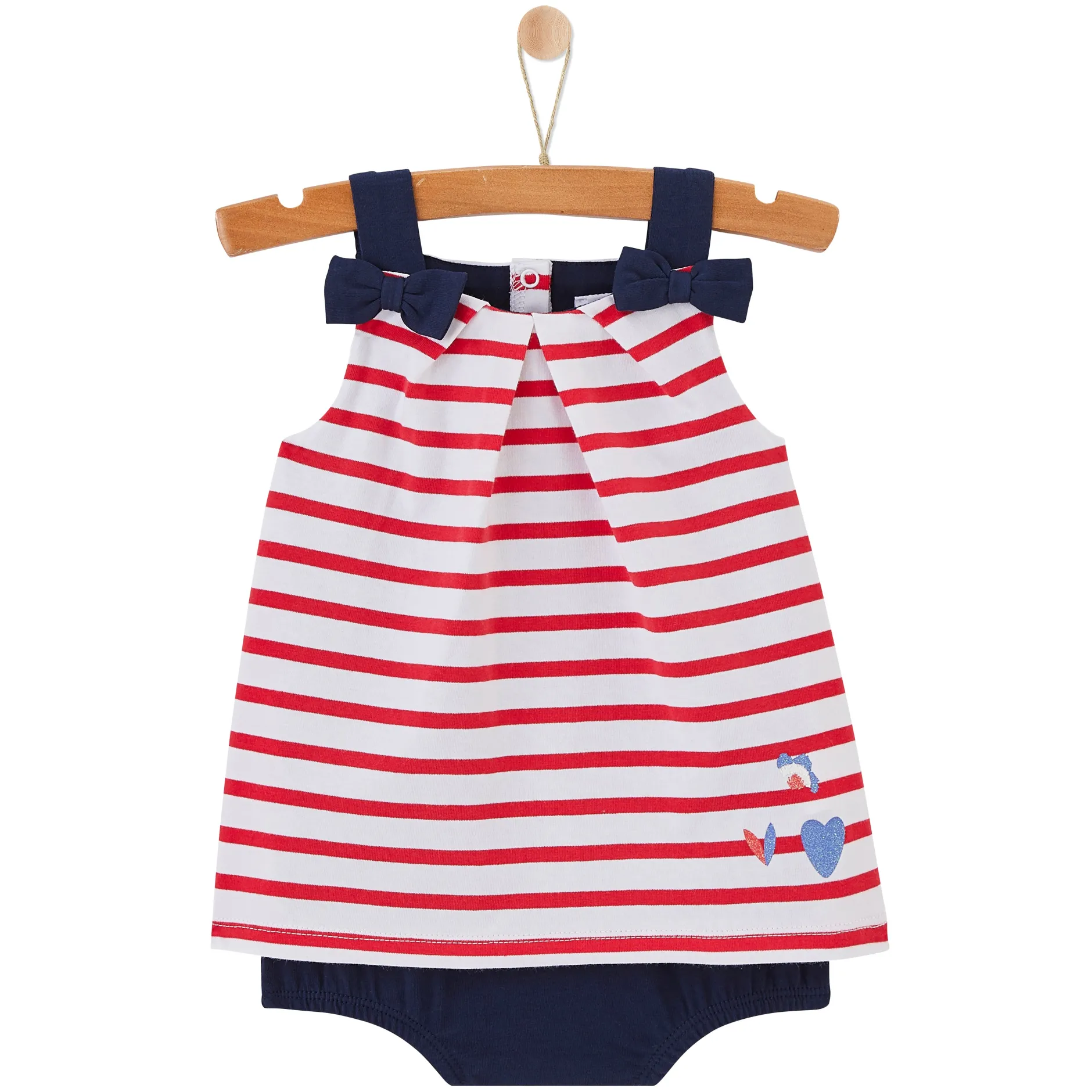 Combinaisons, Salopettes*P'tit bisou Barboteuse Blue Garden 1 mois de Rouge/Bleu